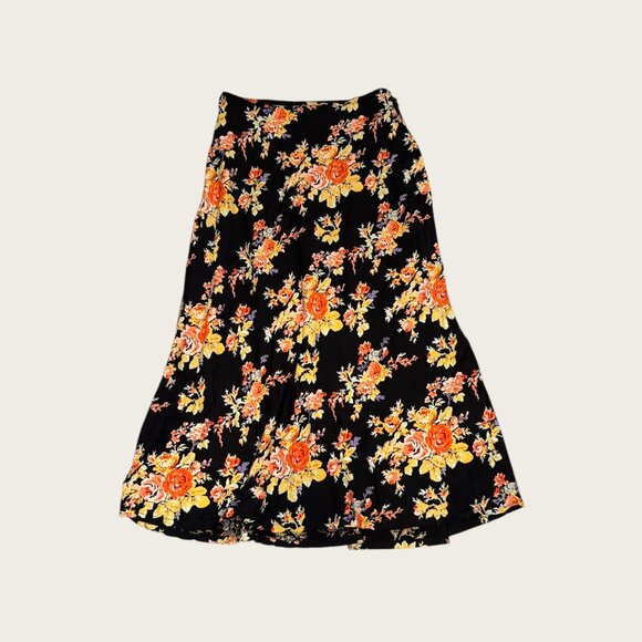 RVCA Floral Midi Skirt‎ Sz XSmall - Picture 1 of 5